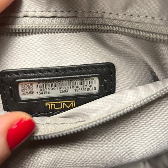 Tumi Jet Black Celina Medium Backpack with Gold Details - Picture 11 of 11